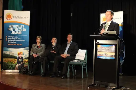 Bill Shorten Save Solar Community Forum