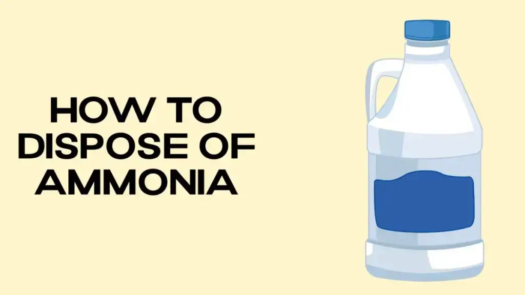 Disposing ammonia