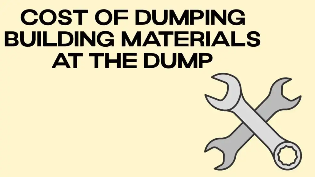 Dumping building materials