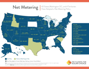 TASC Net Metering USA map