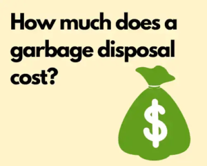 garbage disposal cost