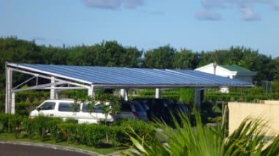 solar panel parking roof