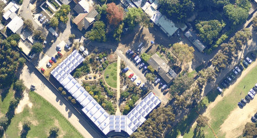 Vista aérea del zoológico de Melbourne