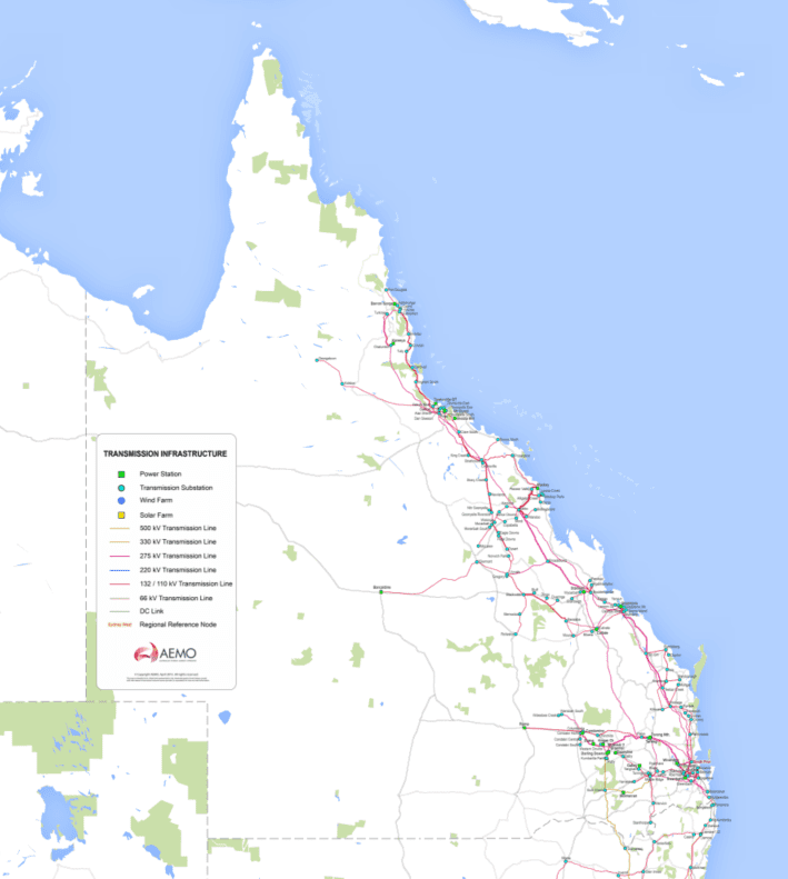 Red eléctrica de Queensland