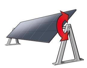 Vandrette type enkelt-akse trackere - solar-tracking.com