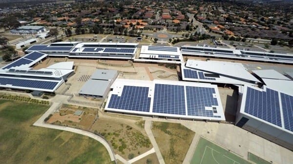 Sistema solar de 500 kW para la escuela Amaroo de Canberra