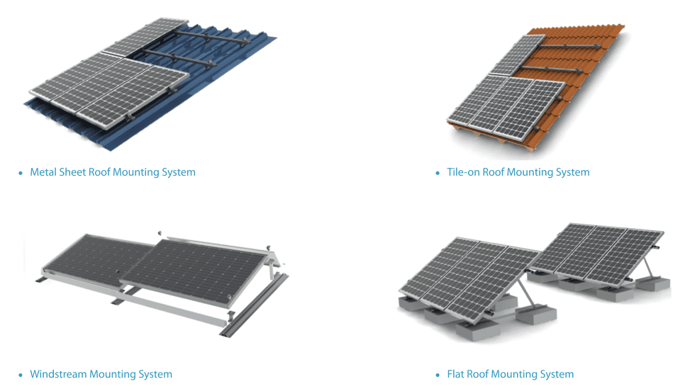 Montaje de techo solar Versol