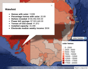 Australian Solar Map Voter Statistics