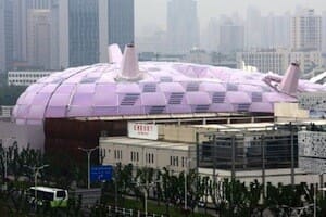 Células solares de película fina en el Pabellón de Japón en la Expo de Shanghai