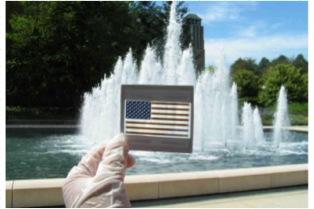 Hybrid organic inorganic solar cells fountain