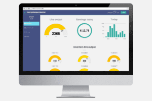 Ausgabe des Solarüberwachungs-Dashboards