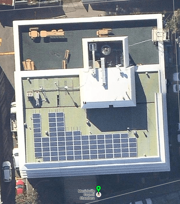 20-kW-Solaranlage des Marrickville Council