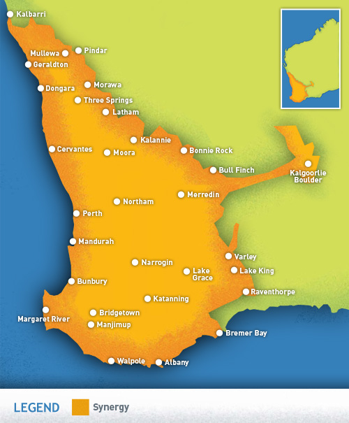 Synergy Electricity Grid Map