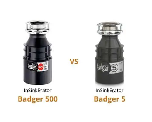 InSinkErator Badger 5 frente a Badger 500