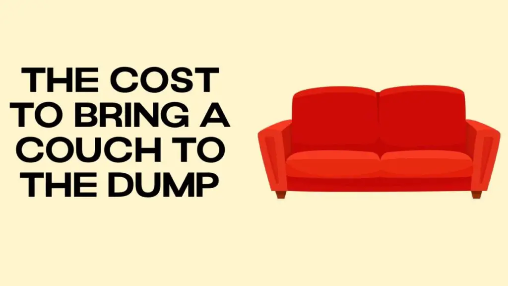 cost to dump couch