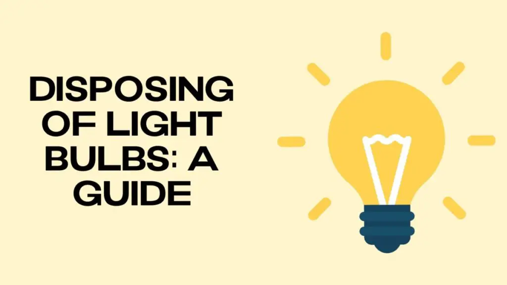 disposing lightbulb