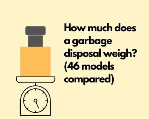 garbage disposal weight