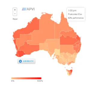 APVI data by post code