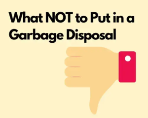 What NOT to Put in a Garbage Disposal