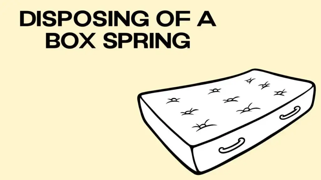 dispose box spring