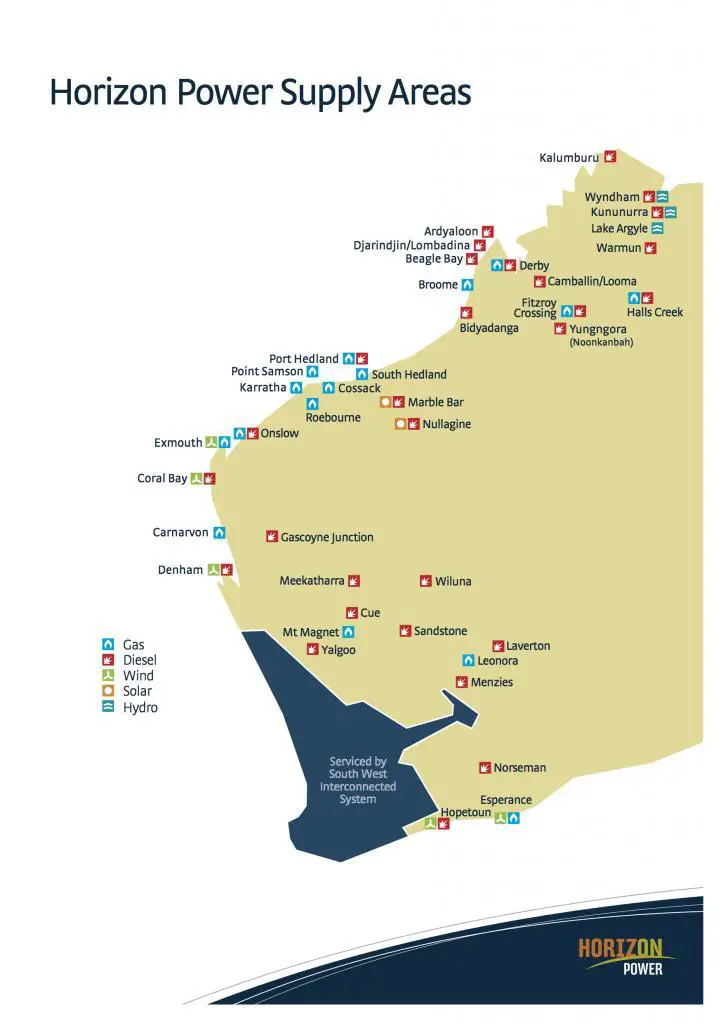 1694162091 Horizon Power WA supply areas