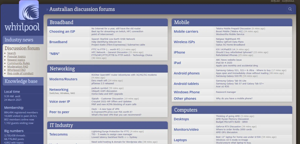 1694198937 screenshot forums.whirlpool.net .au 2021.03.24 09 39 52